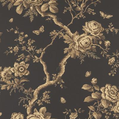 Ralph Lauren Wallpaper Ashfield Floral Tobacco in ARCHIVAL PAPERS Design Style: Traditional Flower Wallpaper Flower Wallpaper 