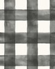 York Wallcovering Magnolia Home Watercolor Check Removable Wallpaper black/white