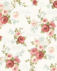 Magnolia Home Heirloom Rose Removable Wallpaper MH1525 by   