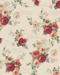 Magnolia Home Heirloom Rose Removable Wallpaper MH1526 by   