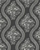 York Wallcovering Magnolia Home Coverlet Floral Removable Wallpaper white/black