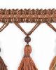 Stout Trim Saffron Tassel Fringe MAHOGANY