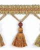 Stout Trim Saffron Tassel Fringe OLIVE