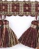 Stout Trim Tuxedo Tassel Fringe CRANBERRY